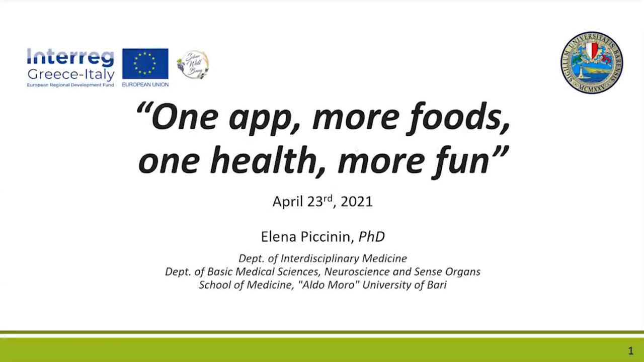 One App, More Foods, One Health, More Fun